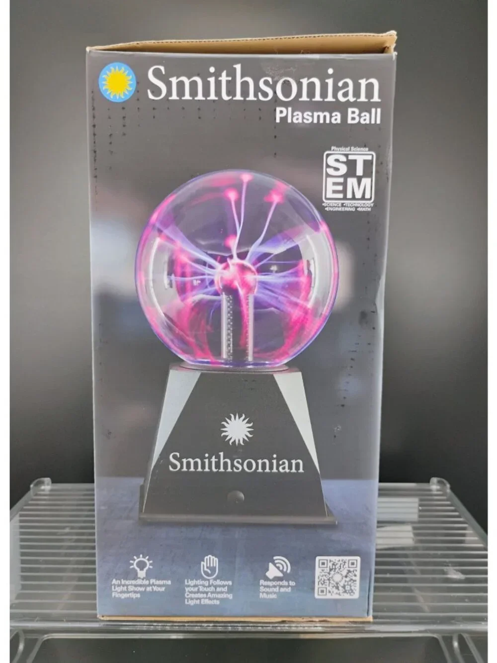 Smithsonian Plasma Ball Interactive STEM Science Gadget Boxed